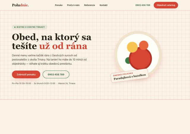 Ukážkový web bistra